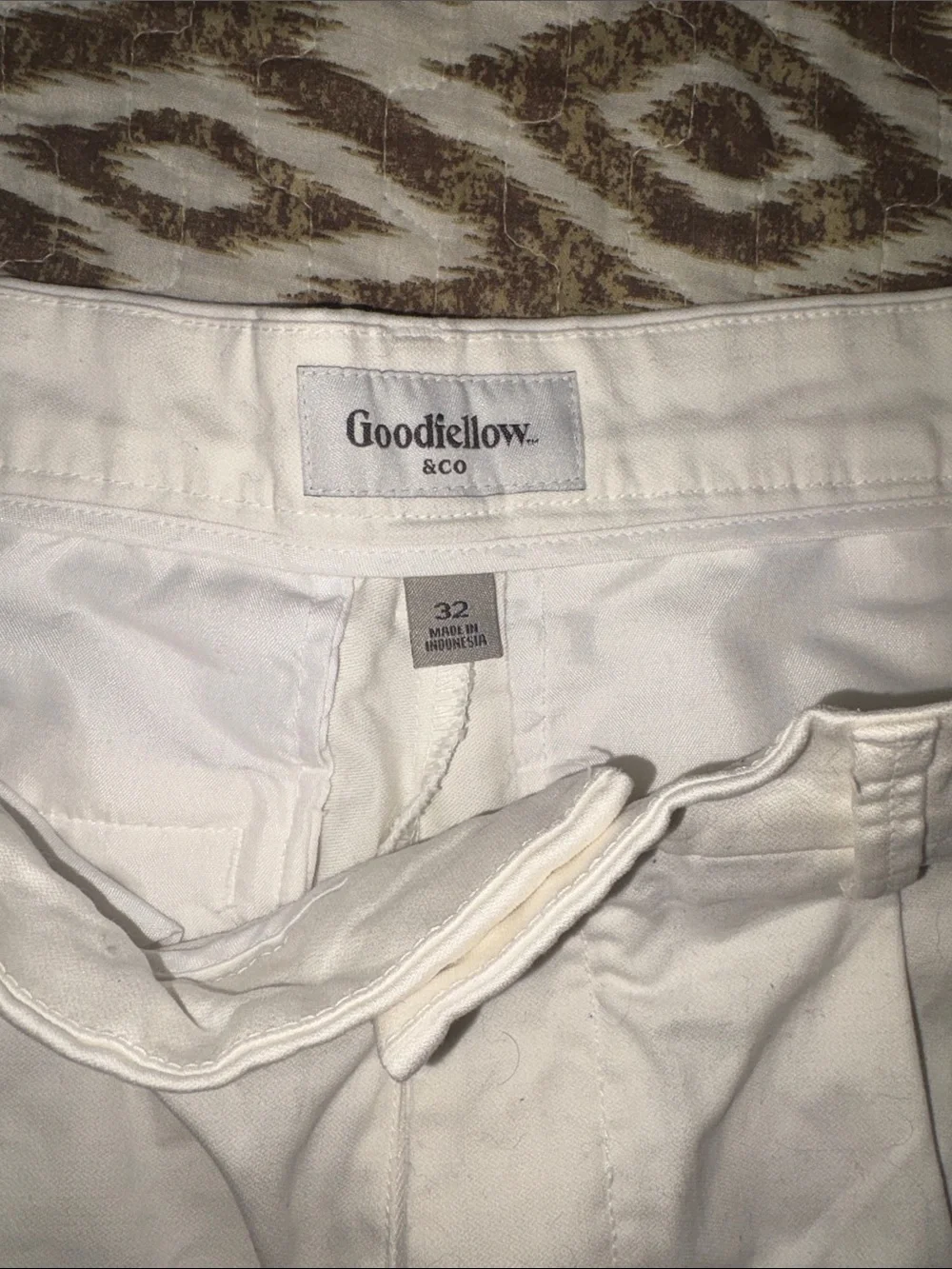 Goodfellow & Co White Men’s Flat-Front Cotton Shorts